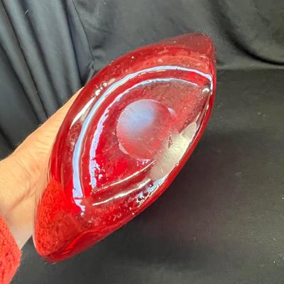 Blenko/ Rainbo Glass vase