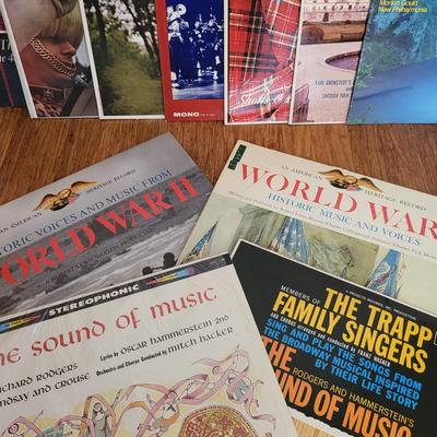 11 Various Vintage Vinyls - Sounds of Scotland, Swedish, Norway, Sound of Music