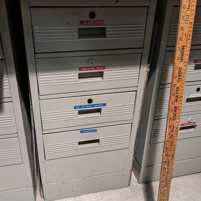 Super Nice #2 Vintage Metal File Cabinets-Contents Included!