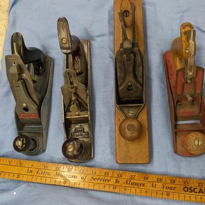 4 Vintage Stanley and Sargent Hand Planers