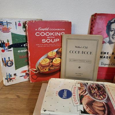 Bookshelf Filled With All Cookbooks