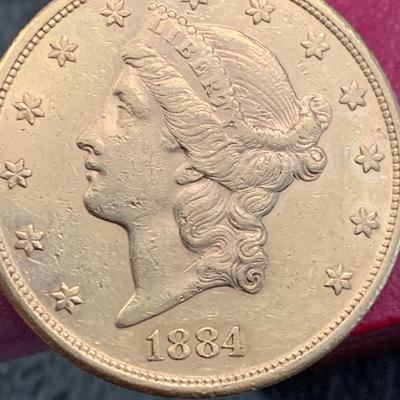 1884-S Golden Eagle $20 Gold Coin