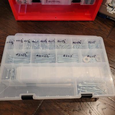 Assortment of Hardware, Sandpaper, Repair and Building Books and More (LR-CE)