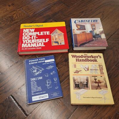 Assortment of Hardware, Sandpaper, Repair and Building Books and More (LR-CE)