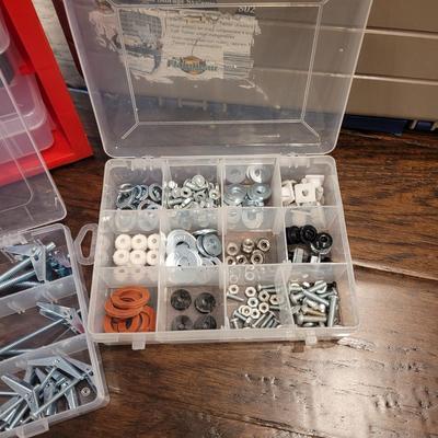 Assortment of Hardware, Sandpaper, Repair and Building Books and More (LR-CE)