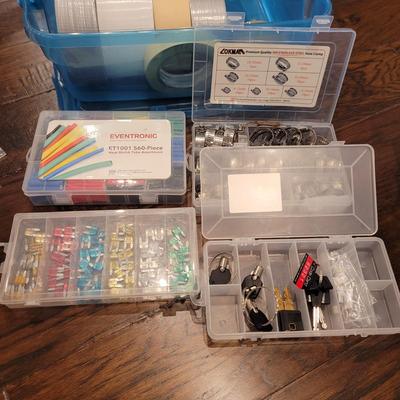 Assortment of Hardware, Sandpaper, Repair and Building Books and More (LR-CE)