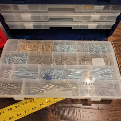 Assortment of Hardware, Sandpaper, Repair and Building Books and More (LR-CE)