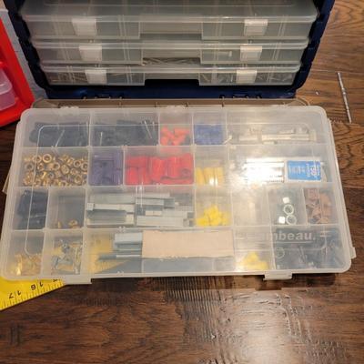 Assortment of Hardware, Sandpaper, Repair and Building Books and More (LR-CE)