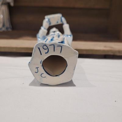 Handmade Nativity Scene with Signed Ceramic Figurines (DR-CE)