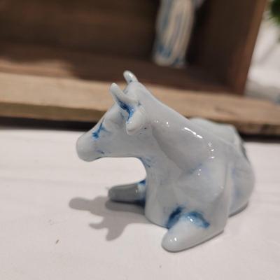 Handmade Nativity Scene with Signed Ceramic Figurines (DR-CE)