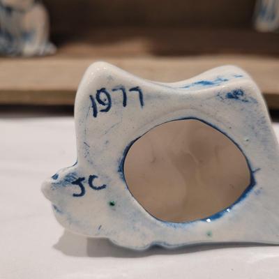 Handmade Nativity Scene with Signed Ceramic Figurines (DR-CE)