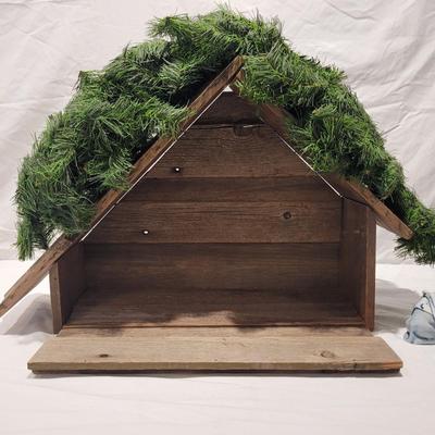 Handmade Nativity Scene with Signed Ceramic Figurines (DR-CE)