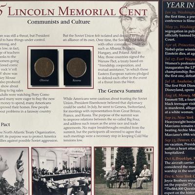 1955 Lincoln Memorial Cent Panel