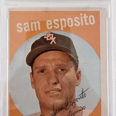 Sam Esposito Chicago White Sox Signed Baseball Trading Card - Topps #438 1959 - JSA Authenticated
