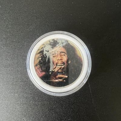 Bob Marley limited edition silver dollar