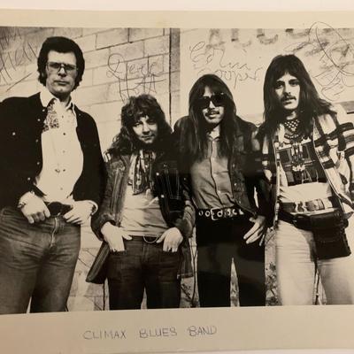 Climax Blues Band signed photo