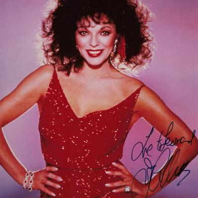 Joan Collins signed photo