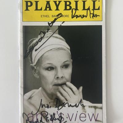 Amy's View cast signed playbill