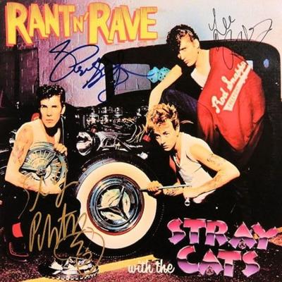 Stray Cats signed Rant n' Rave with the Stray Cats album