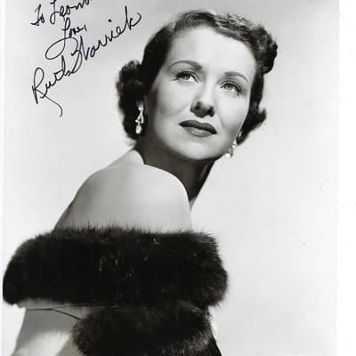 Ruth Warrick signed photo