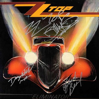 ZZ Top signed Eliminator album 