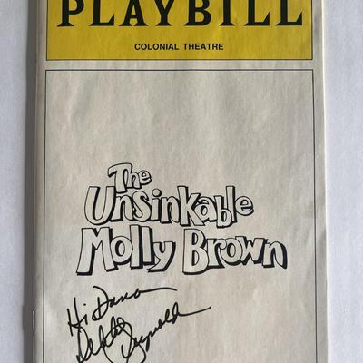 The Unsinkable Molly Brown Debbie Reynolds signed Playbill