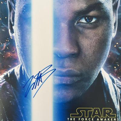 Star Wars The Force Awakens John Boyega signed photo. GFA authenticated