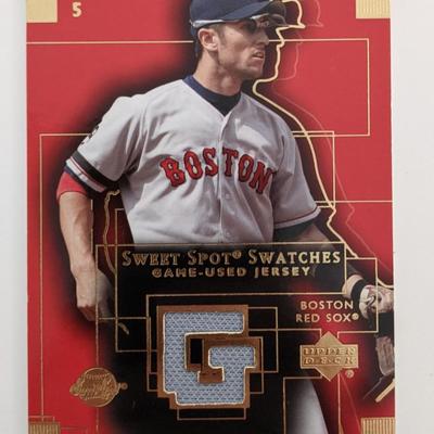 Nomar Garciaparra Baseball Trading Card with Game Used Jersey Swatch - Upper Deck Sweet Spot #NG1 2003
