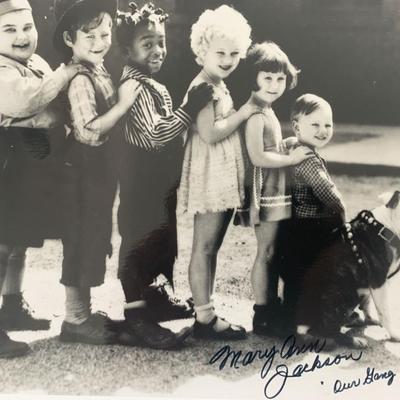 Our Gangs Mary Ann Jackson signed photo