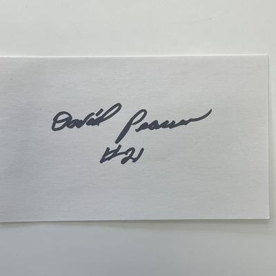 Racing Driver David Pearson original signature