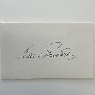 Walter D. Edmonds original signature