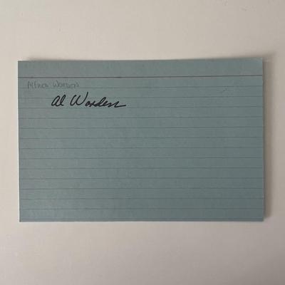 NASA astronaut Alfred Worden original signature