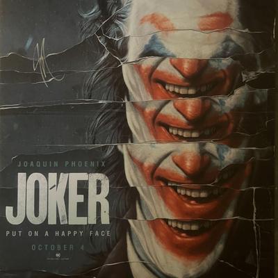 The Joker signed movie poster
