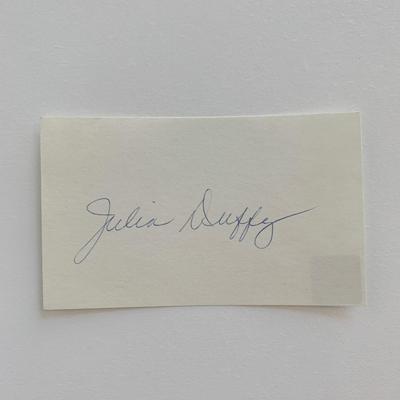 Julia Duffy original signature