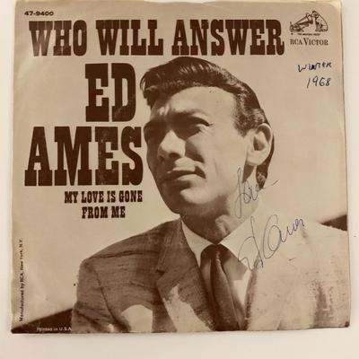 Ed Ames signed 45 RPM