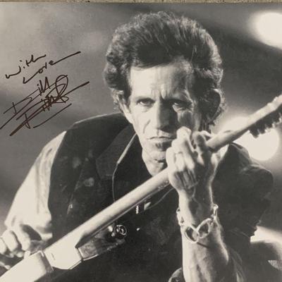 Keith Richards signed photo
