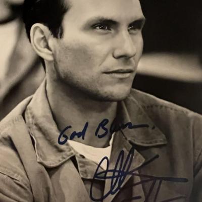 Christian Slater facsimile signed photo. 5x7 inches