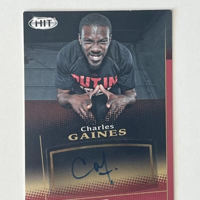 Charles Gaines signed autograph card 