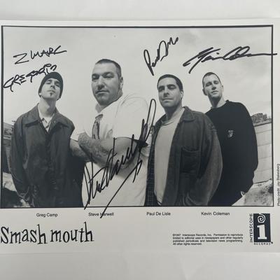 Smash Mouth signed photo
