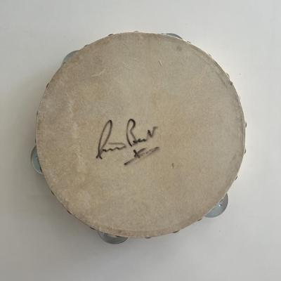 Beatles Pete Best signed tambourine