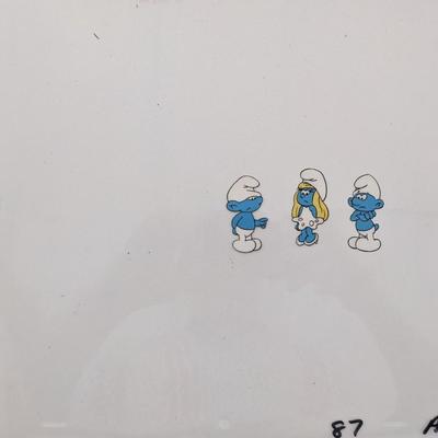 The Smurfs Original Animation Cel
