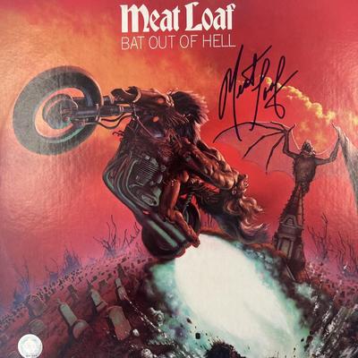 Meat Loaf signed Bat Out Of Hell album. GFA authenticated