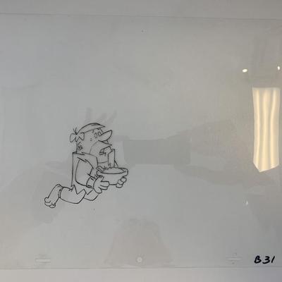 The Flintstones original hand drawn artwork for cartoon