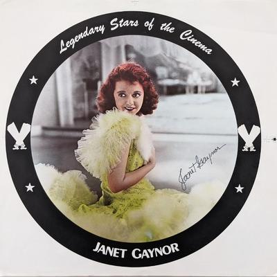 Legendary Stars of Cinema Janet Gaynor signed flat