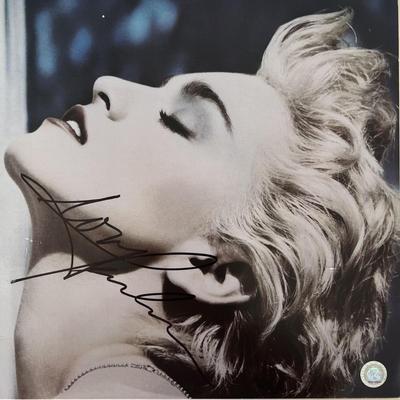 Madonna signed True Blue album