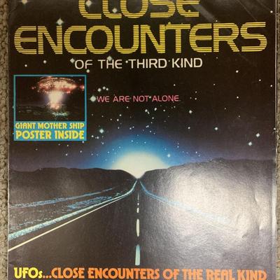 Close Encounters unsigned magazine poster