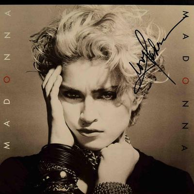Madonna signed debut album Madonna 