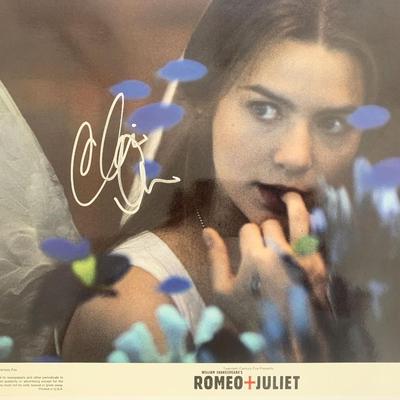 Romeo + Juliet Claire Danes signed movie photo