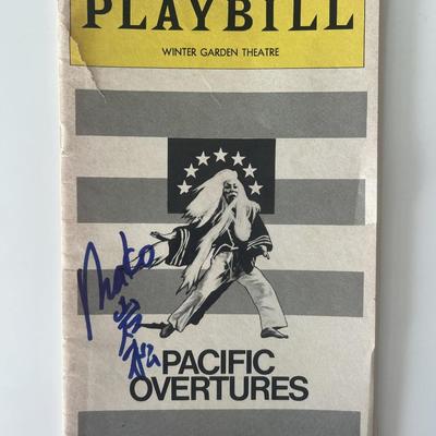 Mako signed Pacific Overtures playbill 