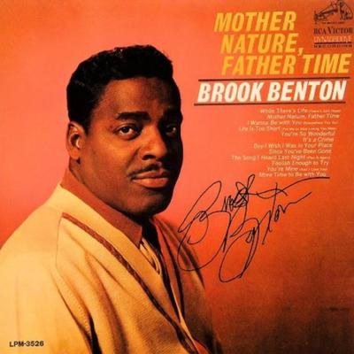Brook Benton signed Mother Nature, Father Time album
